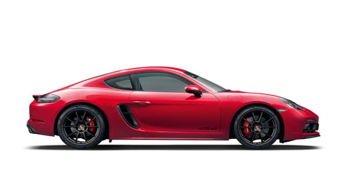 The Porsche Boxter S in red