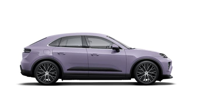 The Porsche Macan S in blue